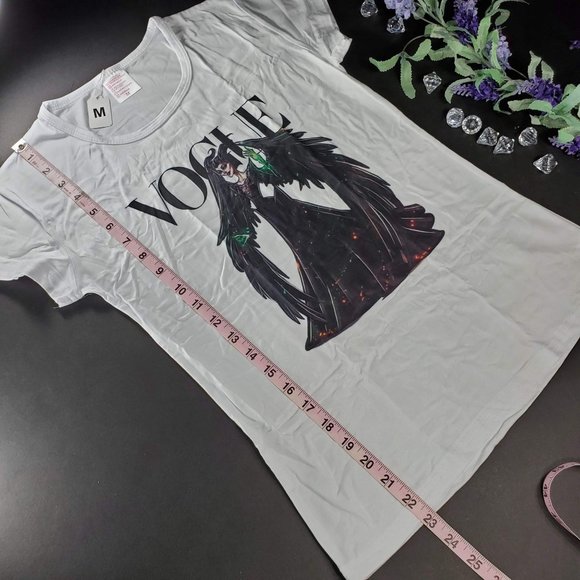 Vogue Disney Villain Maleficent White Short Sleeve - Picture 8 of 13